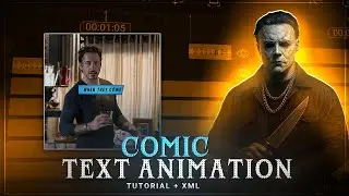 Comic Text Animation 🔥: Tutorial + Xml || Alight Motion
