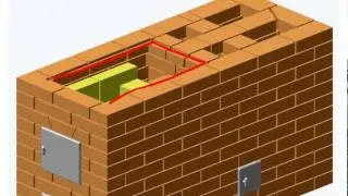 Heating and cooking stove 2.5x6 bricks