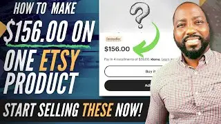 How to make Money with ONE Digital Product on Etsy | $156.00 on One Digital Product on Etsy