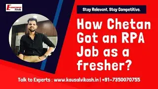 How Chetan got an RPA Job as a fresher? | EmergenTeck