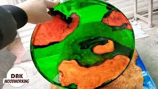 Resin Art Table || Wood Projects | DAK Woodworking