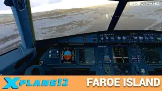 FAROE ISLANDS A320NEO Landing | X Plane 12