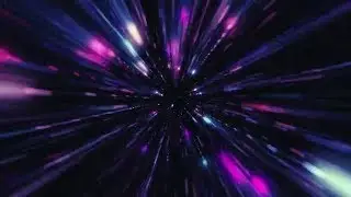 WARP SPEED Through a GALAXY of Glowing Neon Stars!