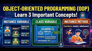 Instance Variable vs Class Variable vs Instance Method in Python OOP | Complete Guide