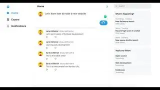 Twitter Clone made using Node.js, Harper DB and React.js 
