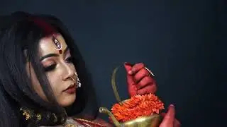 Agomoni Video| Agomoni look| Ananya makeup 💄#agomoni_video_look