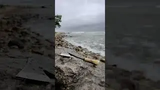 Mini Axe riding out the storm #greatlakes #storm #axe