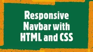 How to Create a Responsive Navbar with Html and CSS Only