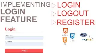 PHP PROJECT: 4/6 Login Logout System with PHP and MySQL | Login Feature using PHP SESSIONS