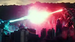 Aliento Atómico de Godzilla vs Láser de Mechagodzilla - Escena en 1080p 60fps