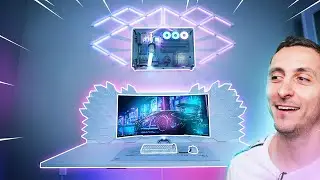 I Built the Ultimate Wireless Floating Desk Setup!