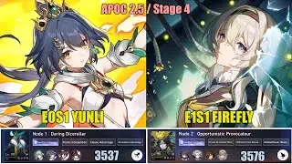 APOC 2.5 Stage 4: E0 Yunli & E1 Firefly - Star Rail 2.5 Apocalyptic Shadow Stage 4