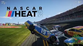 Nascar Heat 2 Crashes #10 (11 MINS LONG!!!)