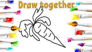 How easy it is to draw a carrot | Как легко нарисовать морковку