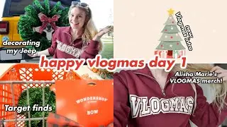 get in the spirit with me for christmas! (vlogmas day 1, 2021🎄)