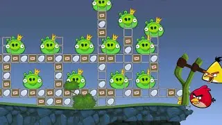 Bad Piggies - EXPLODE ALL KING PIG BY TROLLING ANGRY BIRDS!