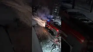 Кировск БПС горит тачка