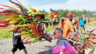 Top' Bigsize,Layangan Naga Motif Jathilan 100 Aplikasi Yakso Umbaran Dari Team Sekar Langit