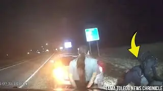 A Cop Slams a Handcuffed Man