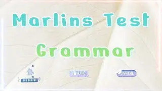 Marlins Test For Seafarer - Grammar