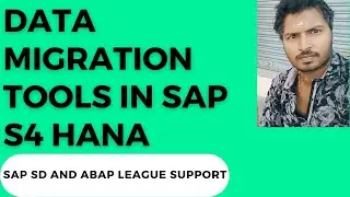 SAP S4 HANA Data Migration - Data migration tools