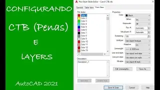 Tutorial 02 - Como configurar CTB (Penas) e Layers - Espessuras de linhas e cores