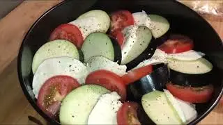 Баклажаны запечённые с сыром и помидорами
