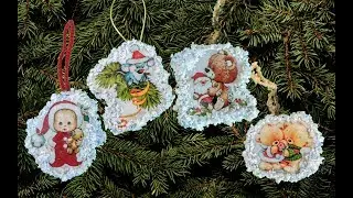 Елочные игрушки из пенопласта
