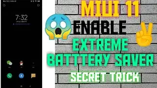MIUI 11|Secret Trick|Enable Extreme Battery Saver