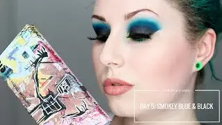 URBAN DECAY BASQUIAT - DAY 5: SMOKEY BLUE & BLACK  1 PALETTE FOR A WEEK