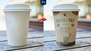 Easy Way to Place Any Design on a Coffee Cup | Photoshop Mockup Tutorial