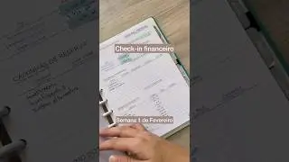 Check-in Financeiro Semana 1 de Fevereiroo 2024 planner financeiro do @ocadernointeligente 🏷️marici