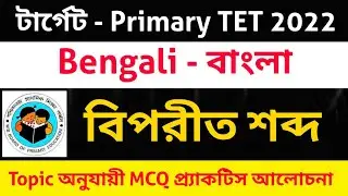 Primary Tet Bengali Grammar। বিপরীত শব্দ। WB TET। CTET। Upper Primary Tet। Primary Tet Classes। TET