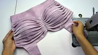 Front pleated one tucks blouse design cutting and stitching| paded blouse |pleated blouse design