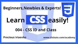 004 - CSS ID and Class - CSS Basic to Advanced Tutorial