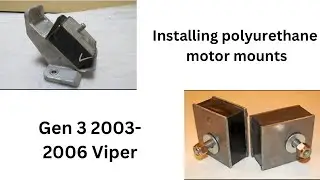 Installing a Polyurethane motor mount on the driver side of a Gen 3 Dodge Viper 2003-2006