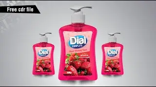 Coreldraw Tutorial | Hand Wash Bottle Label Design in coreldraw || 
