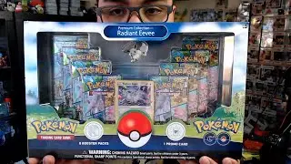 Pokemon Go Eevee Radiant Premium Collection Box Opening! Pokemon TCG