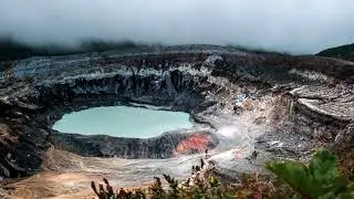 Il vulcano Poas in Costa Rica