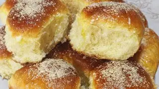СДОБНЫЕ ПУХОВЫЕ БУЛОЧКИ , С ПОСЫПНОЙ КРОШКОЙ!!! #рецепт #еда #вкусно #мука #духовка #food #