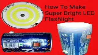 How To Make Super Bright LED Flashlight || DIY LED Emergency Light || By- Ajrul Aleem || 🔦🔦✨✨🔆🔆