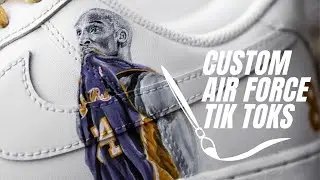 CUSTOM AIR FORCE 1's TIKTOKS SNEAKER QUEENS CUSTOMS (PT. 1)