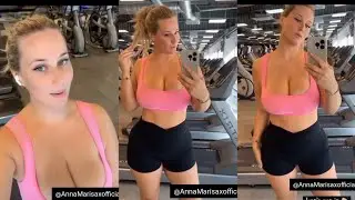 Gorgeous Beautiful Anna Marisax fitness time
