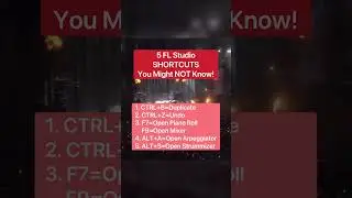 5 FL Studio Shortcuts! 
