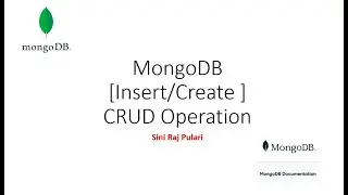 MongoDB - CRUD Operations - Insert or Create Operations