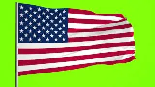 USA Flag - Free Green Screen Footage