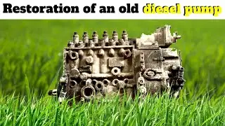 Unbelievable an old diesel pump and diesel injectors restoration in 2024 | @handsomeskills