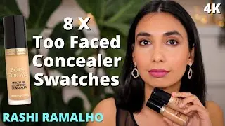 Too Faced Born This Way Concealer Swatches on Brown Skin