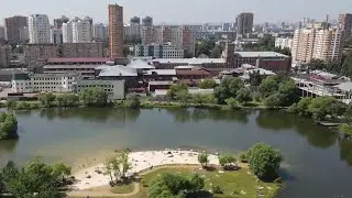 Глава Реутова проверил состояние парка "Фабричный пруд" 19.06.23
