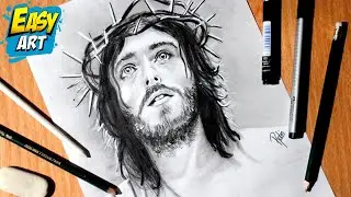 🔴 How to Draw JESUS from NAZARET - Jesus Christ drawing